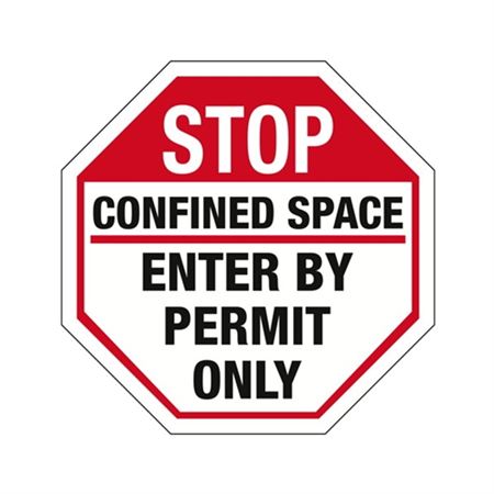 Confined Space Octagonal Sign - 12" x 12"